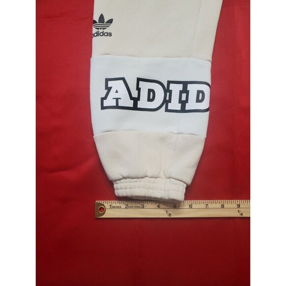 Adidas Joggers Women's Size S Cream And White Logo Prototype Model Sample Unit - Picture 4 of 13